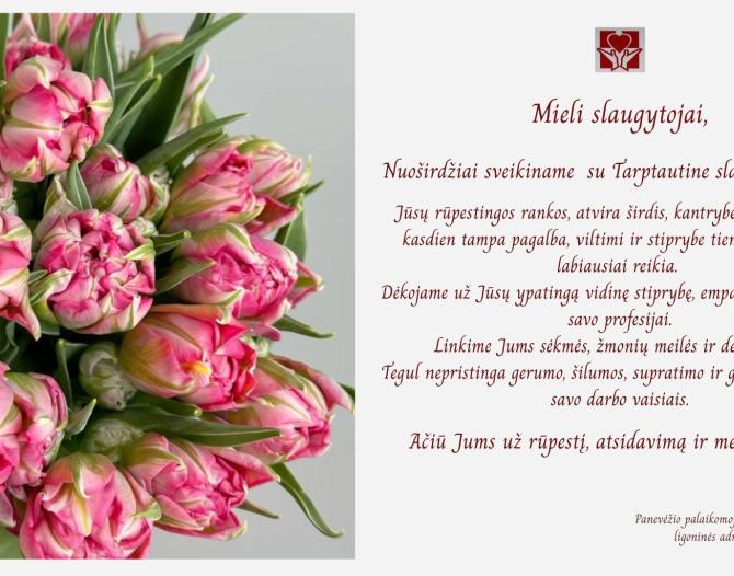 Sveikiname su Tarptautine slaugytojų diena