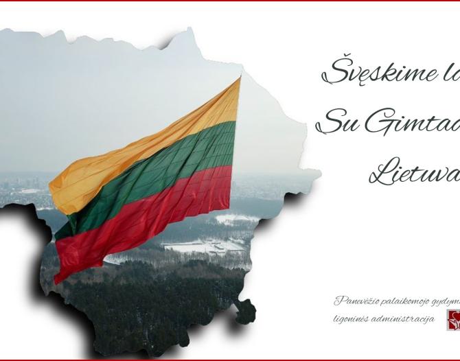 Sveikiname su Lietuvos Valstybės atkūrimo diena